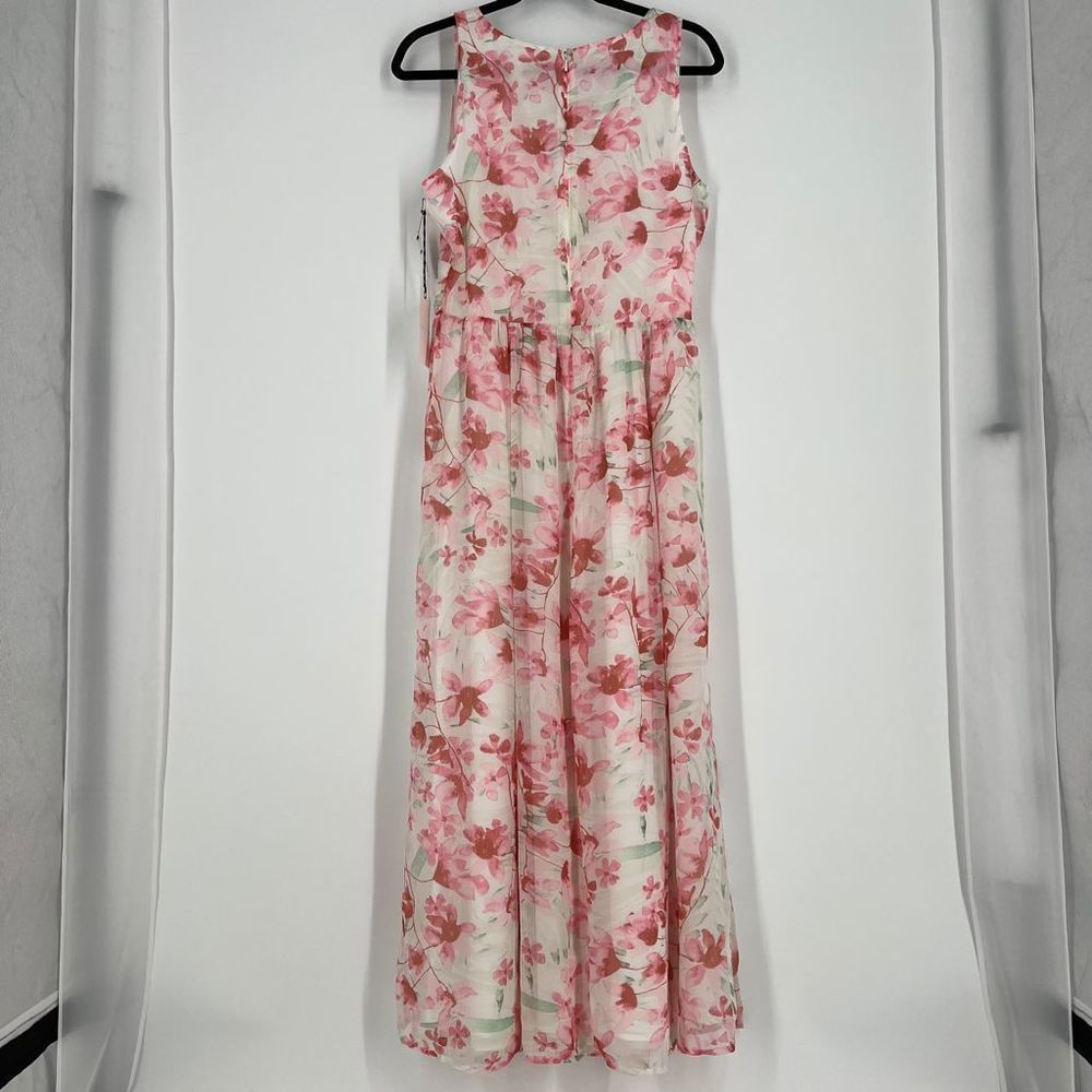 Leith white lush watercolor dress